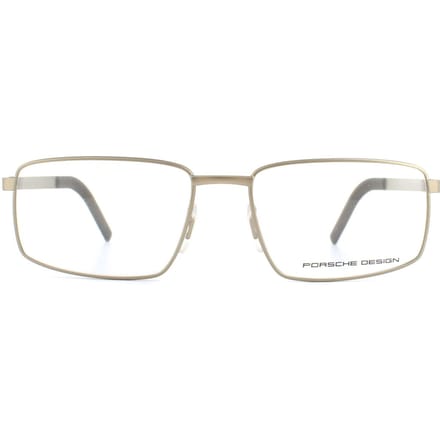 Porsche Design rechthoekig licht goudherenglazen frames
