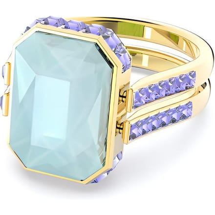 Bague Swarovski Orbita coupe octogonale 5640252 Blue|58 white
