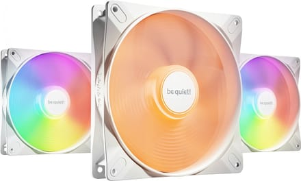 be quiet! LIGHT WINGS LX 140mm high-speed White (3-pack) - Case ventilator - 140mm - Wit met RGB-licht - 23 dBA