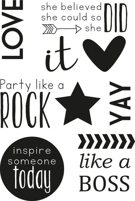 Vaessen Creative Clear Stamps - LoveLove It - A6