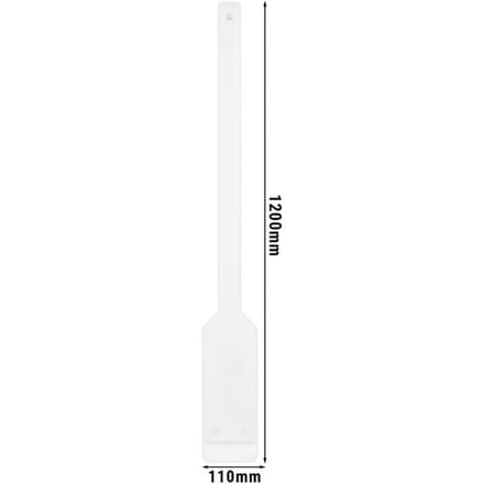GGM Gastro Rührspatel Flach - Polyethylen - Länge: 1200mm - weiß