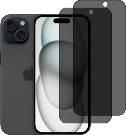 BixB Privacy Screenprotectors Geschikt voor iPhone 16 screenprotector - 2 Stuks - gehard glas tempered glass