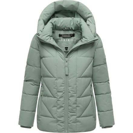 Marikoo dames winterjas Kuschelnasee met capuchon en fleecevoering