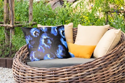 Buitenkussens - Tuin - Bessen - Blauw - Fruit - 50x30 cm