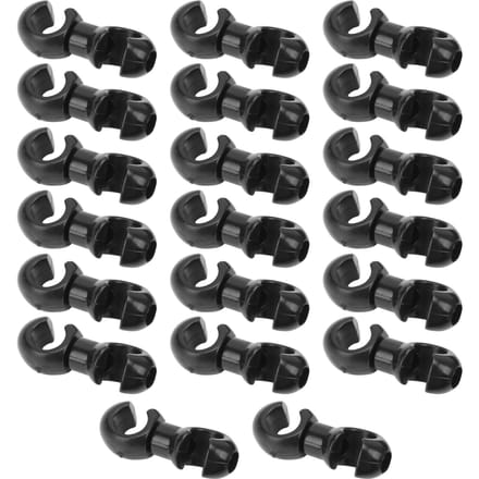 20 PCS Clip de Câble de Frein Anneau de Fixation de Ligne de Durite Noir Guide SHook pour VTT Vélo gray