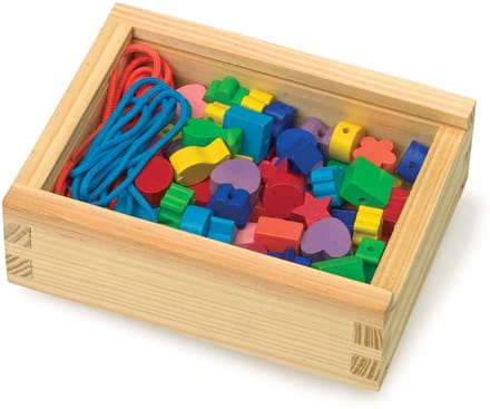Small Foot - Wooden Thread Beads 84pcs.