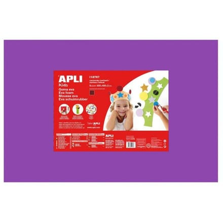 Apli Kids EVA Foam vellen 60 x 40 cm Lila - 5 vel