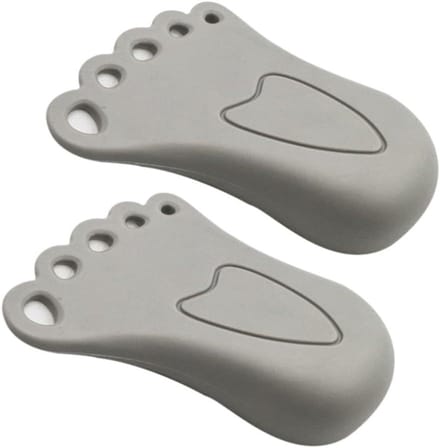 Deurstopper Set - Wandmontage Stopper - Deuren Open Houden - Zacht Rubber - 2 Stuks - Grijs