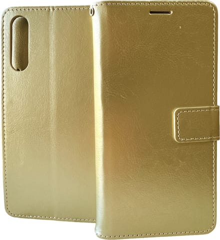Bookcase Geschikt voor: Huawei P30 - Goud - portemonnee hoesje