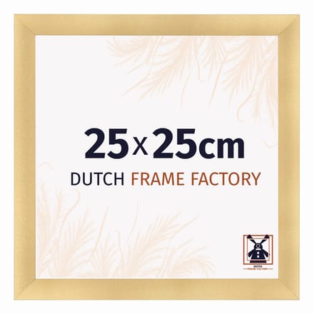 Fotolijst 25x25 cm - MDF - Goud Mat - Praag