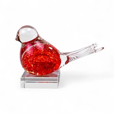Loranto - Vogel Urn Rood - Kleine Urn - Mini Urn Voor Thuis - Vogeltje