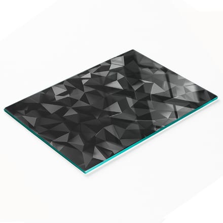 Decoratieve snijplank van gehard glas met 3D-afbeeldingen, 80x52 cm
