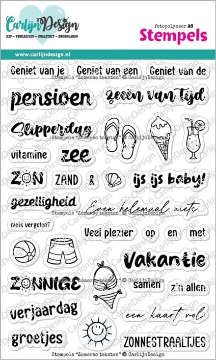 Stempels Zomerse teksten
