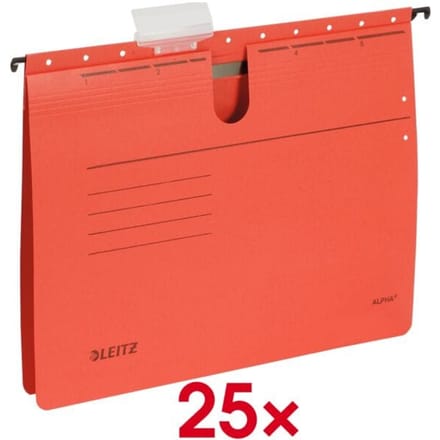 Leitz A4 Hangmap 348x270mm 225g/m2 Rood