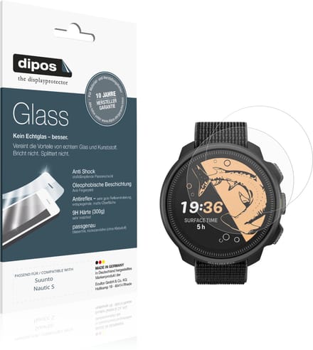 dipos – 2x Matte Pantserfolie geschikt voor Suunto Nautic S | 9H Screenprotector