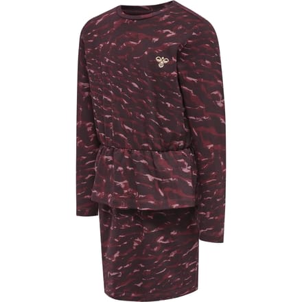 Meisjesjurk met lange mouwen Hummel Didde