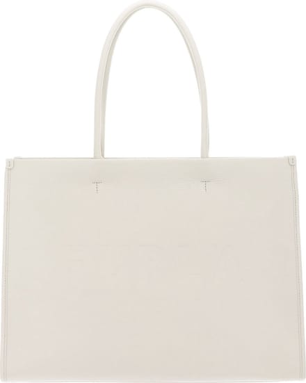 FURLA Leren Schoudertas Shopper Opportunity Tote Bag Marshmallow + Nero Crème