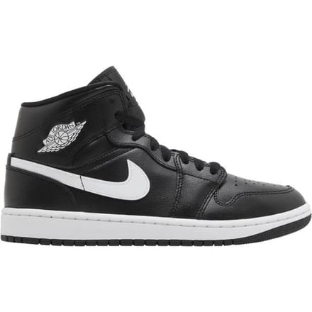 Jordan 1 Mid Noir Blanc (aux femmes) 36.5 black