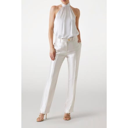 GUESS Milla Pant Platinum Multi Taglia: 44 | Pantaloni da completo Outlet | Donna | Grigio