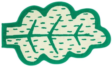 Donna Wilson Leaf Shaped badmat - groen blad