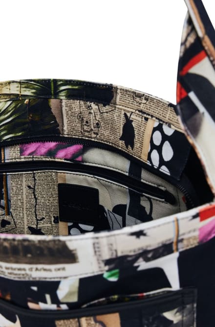 Desigual Schoudertas Auria Collage Shoulder Bag Tutti Fruti Veelkleurig