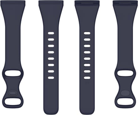 Siliconen bandje - geschikt voor Fitbit Versa 3 / Versa 4 / Sense - maat M/L - donkerblauw