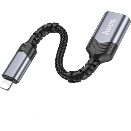 Hoco UA24 geschikt voor Lightning (iP) naar USB-A Female USB2.0 Converter