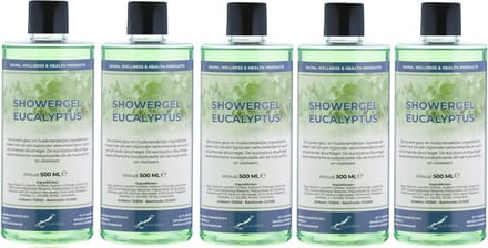 Douchegel Eucalyptus 500 ml - set van 5 stuks - Showergel