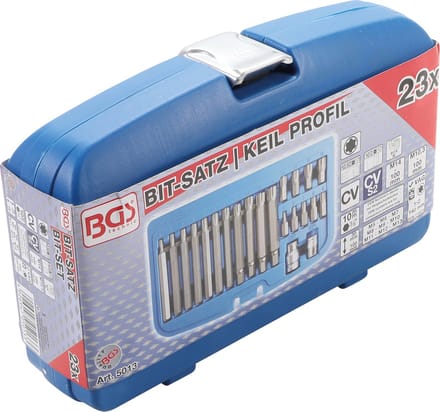 BGS Bitset 3/8 wigprofiel (voor RIBE) 22 delig