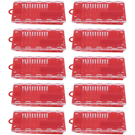 10pcs Cage Reine Abeille Plastique Transporteur Attrape Reine Abeille Fournitures Apiculture Équipement Apiculteur rouge
