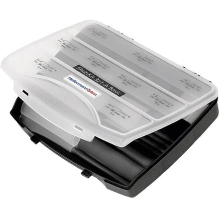 HellermannTyton 380-03004 Krimpkous assortiment Zwart Krimpverhouding:3:1 130 onderdelen