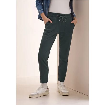 Broek met gewassen look