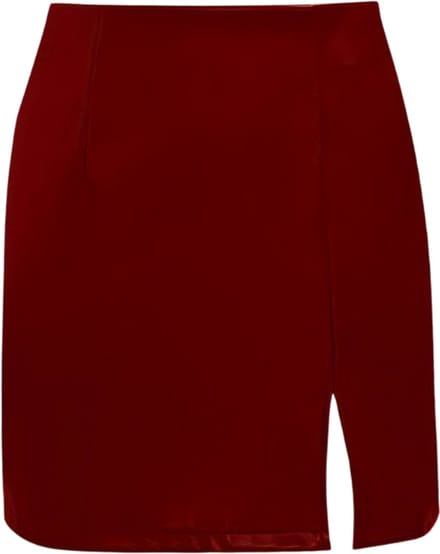 Nivard Leren Rok - Broek - Legging - Dames - Jurk - Latex - Rood - Maat S