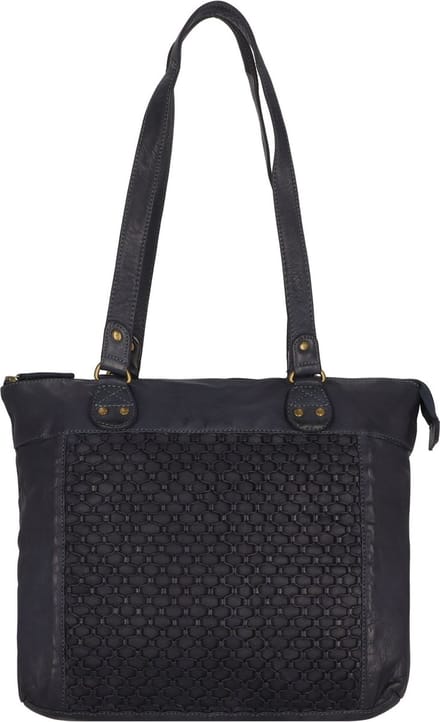 Greenland Nature Femi & Nine Leren Schoudertas 35 cm - Dames - navy