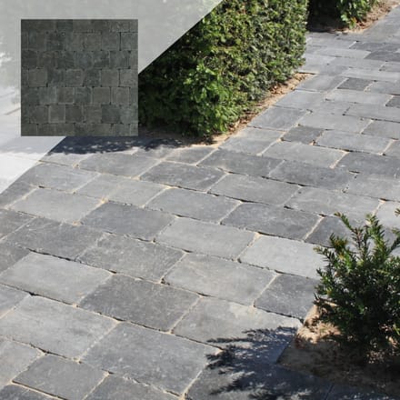 Trommelsteen Antraciet 15x15x6cm-per M2