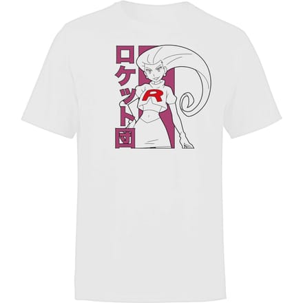 Akedo X Pokémon Team Rocket Jessie Heren-T-shirt - Wit - S