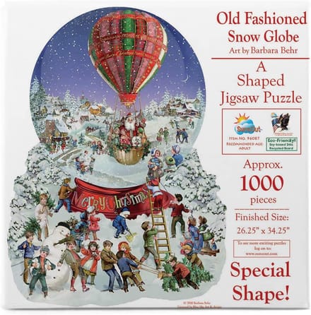 XXL Puzzel 1000 Stukjes Sneeuwbol Wintertafereel