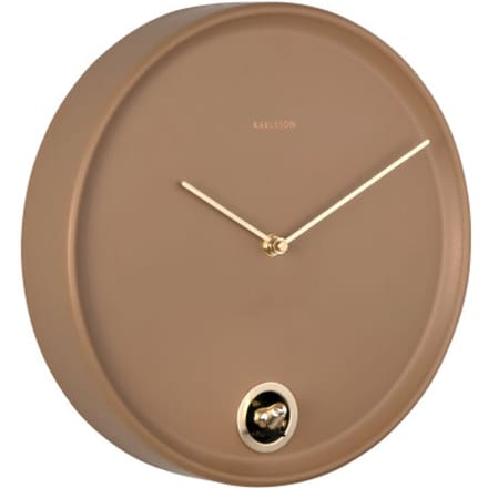 Karlsson - Wall Clock Esencia Cuckoo - Bruin - Ø30cm