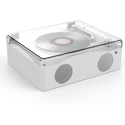 Retro CD-speler Multifunctionele muziekspeler Oplaadbare thuisluidsprekers met afstandsbediening Volume wit