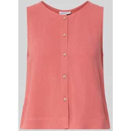 Blouse van viscosemix met knoopsluiting