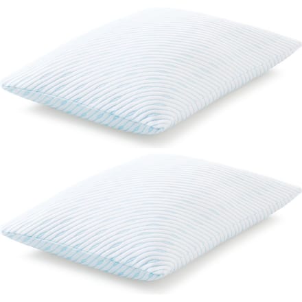 TEMPUR - Set Van 2 - Prima SmartCool Hoofdkussens Medium - 60 x 50 cm - Wit Textiel - SmartCool Technology - Slaapkamer & Rust - Dubbel Voordeel Drukverlagend
