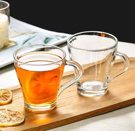 TuttoBello Theeglazen met Oor - Set van 6 - 250ml - Theeglas
