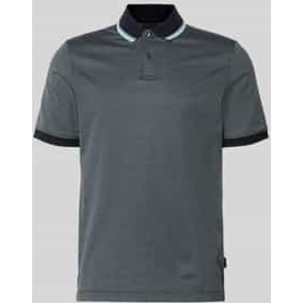 regular fit poloshirt met polokraag en korte knoopsluiting