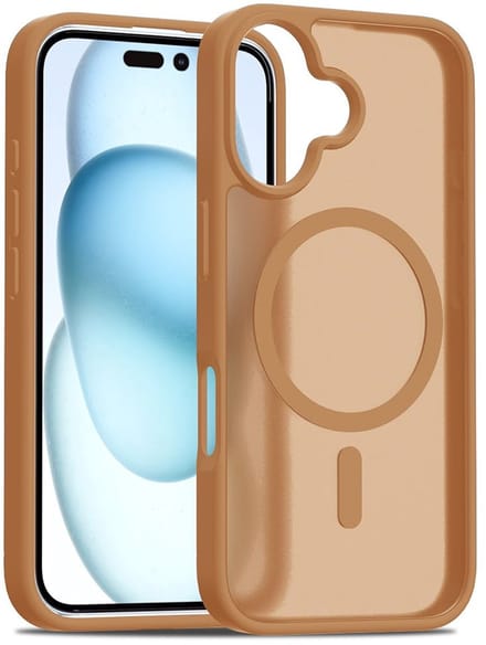 Solidenz Hoesje - Geschikt voor iPhone 16 Plus - FrostMag Backcover geschikt voor MagSafe - Desert Titanium