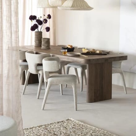Eettafel Rechthoekig Mango Hout Bruin - Bruin - Novihome
