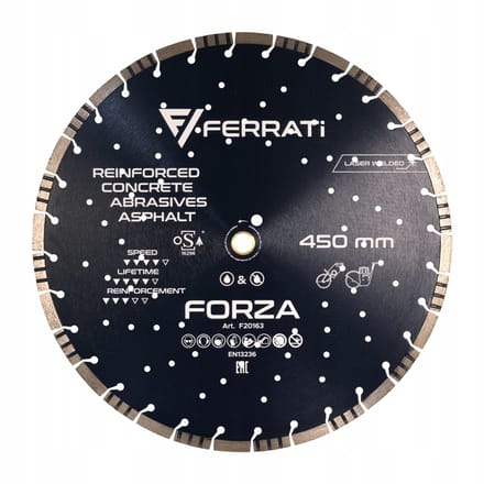 Ferrati Forza - Diamantzaagblad - 450mm - Voor Gewapend Beton