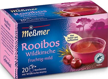 Messmer Rooibos Wilde Kers 2gr - 10x 20 stuks)