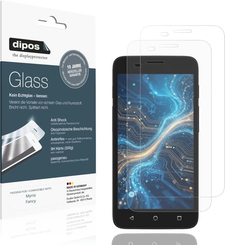 dipos – 2x Matte Pantserfolie geschikt voor Myria Fancy | 9H Screenprotector