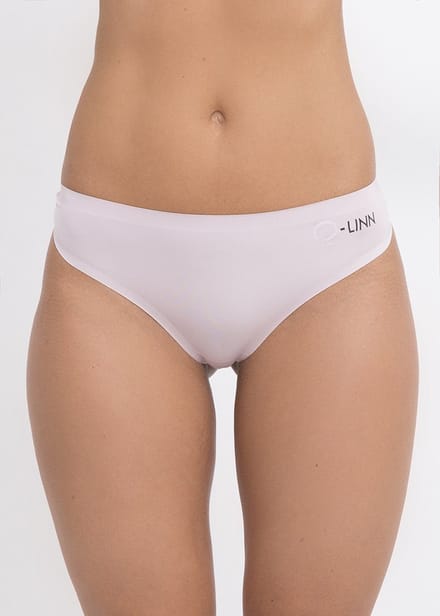 Thong / string, naadloos, Beige / Violet Ice