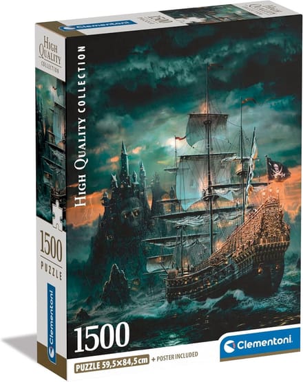 Solidchoice - Puzzel The Pirates Ship 1500 Stukjes voor Volwassenen